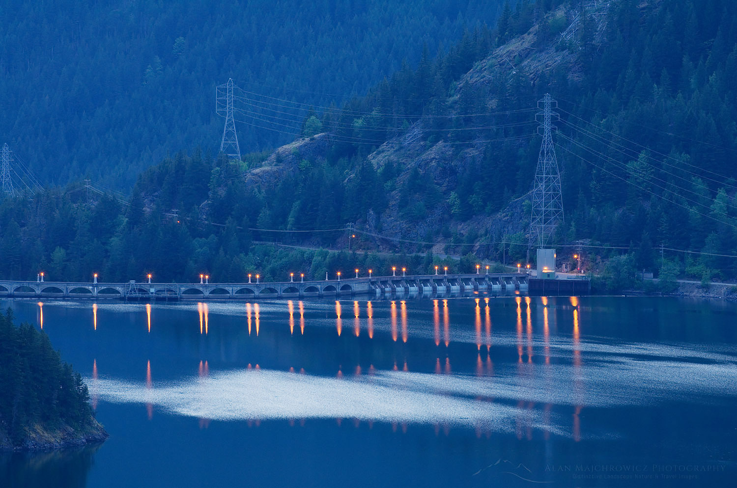 Diablo Lake and Diablo Dam, Ross Lake National Recreation Area, North Cascades Washington #53788