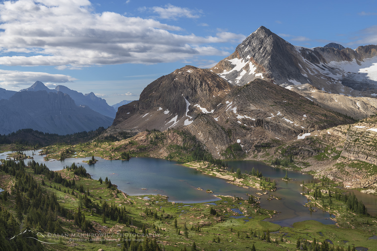 Russel Peak and lower Limestone Lakes. Height of the Rockies Provincial Park, British Columbia #86481