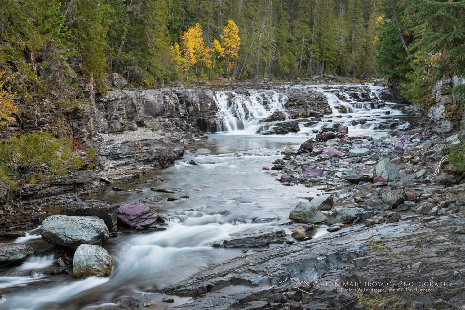 McDonald Falls Glacier National Park Montana #87312