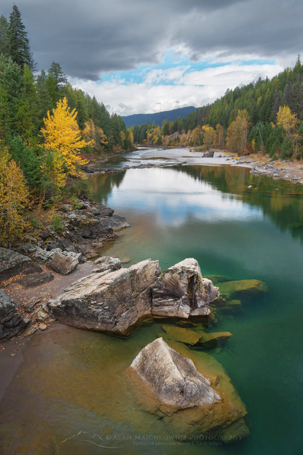 Middle Fork Flathead River Glacier National Park Montana #87346