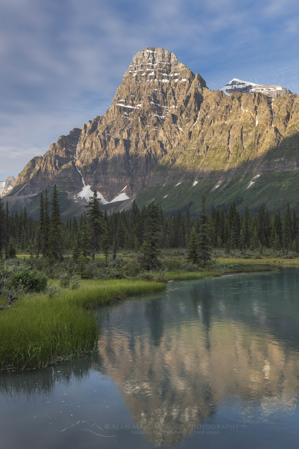 Mount Chephren and the Mistaya River Banff National Park Alberta Canada #86618