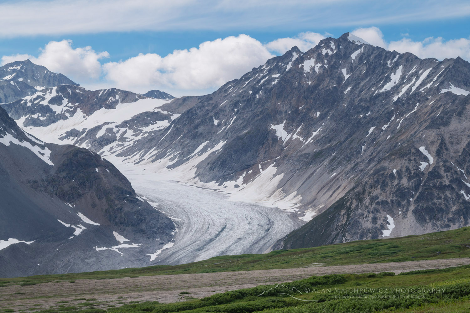 Samuel Glacier, seen from Chuck Creek Trail. Tatshenshini-Alsek Park, British Columbia #86858