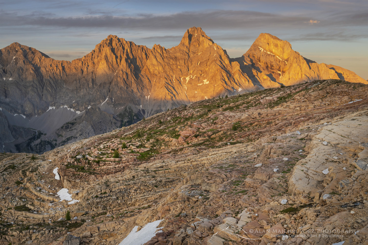 Karst formations in Limestone Lakes Basin Height of the Rockies Provincial Park