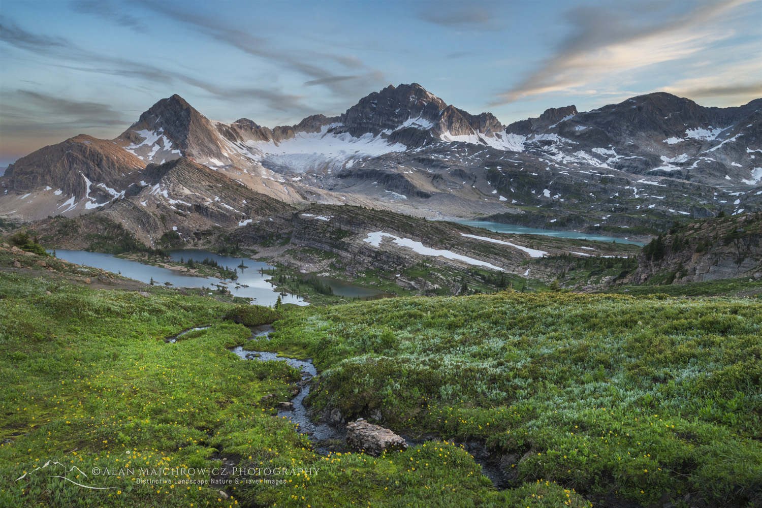 Limestone Lakes Basin. Height of the Rockies Provincial Park British Columbia