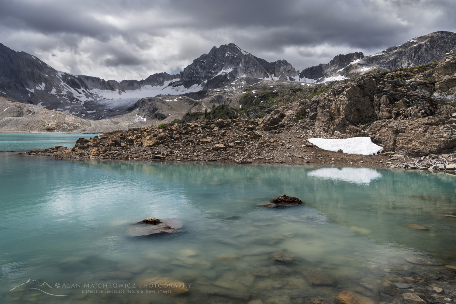 Middle Limestone Lake. Limestone Lakes Basin. Height of the Rockies Provincial Park British Columbia #86503