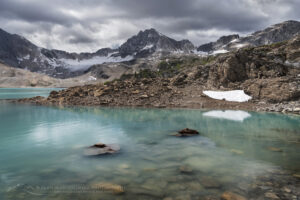 Middle Limestone Lake. Limestone Lakes Basin. Height of the Rockies Provincial Park British Columbia