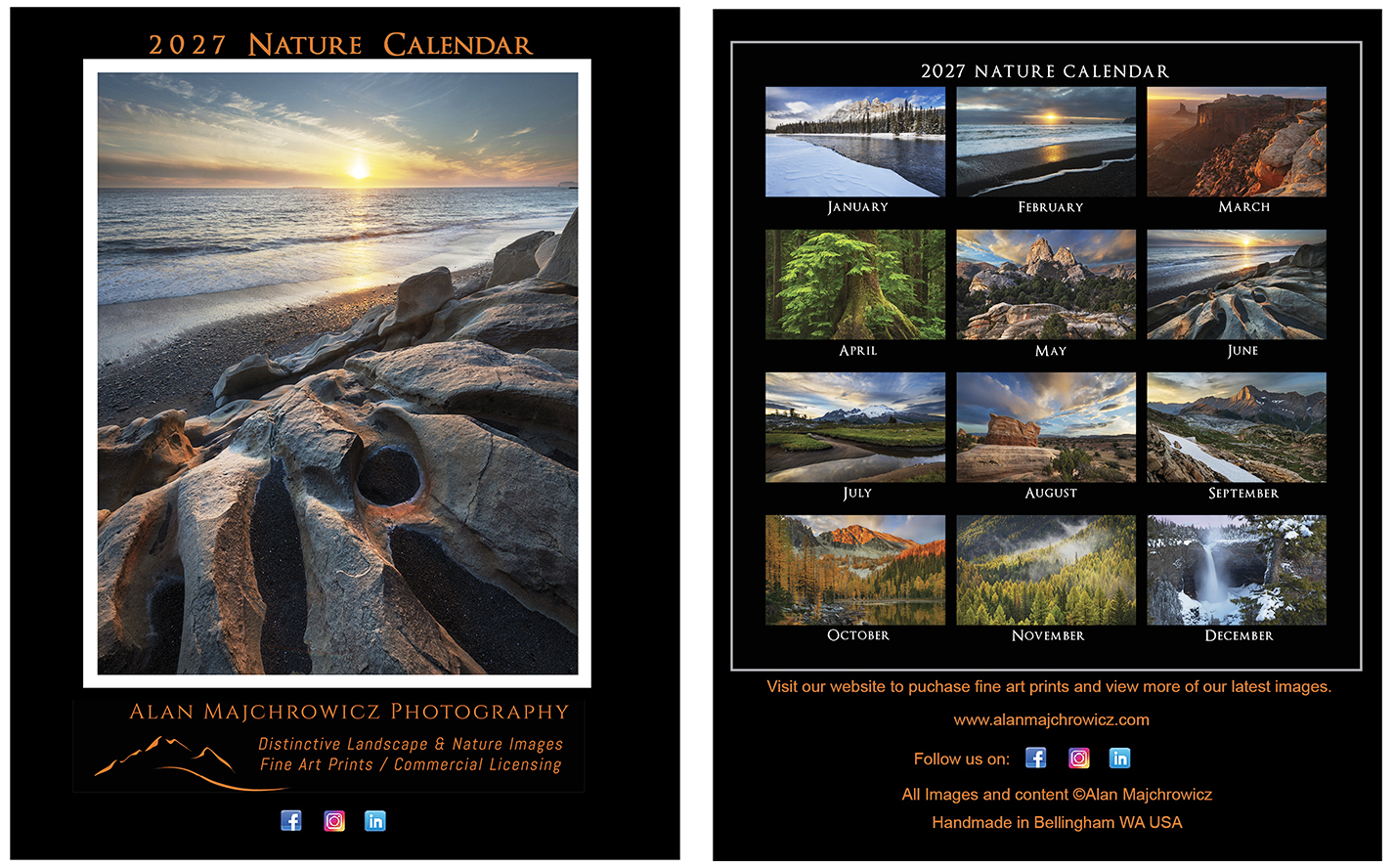 2027 Desktop Nature Calendar. Presented in a CD jewel case, they're perfect for offices, kitchen counters, and nightstands.
