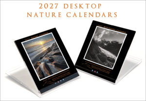 2027 Desktop Nature Calendar. Presented in a CD jewel case, they're perfect for offices, kitchen counters, and nightstands.