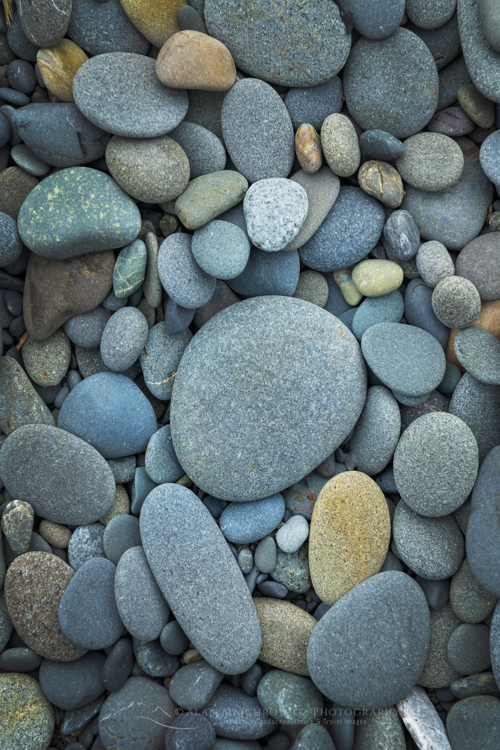 Surf-worn stones on Rialto Beach, Olympic National Park, Washington #88176