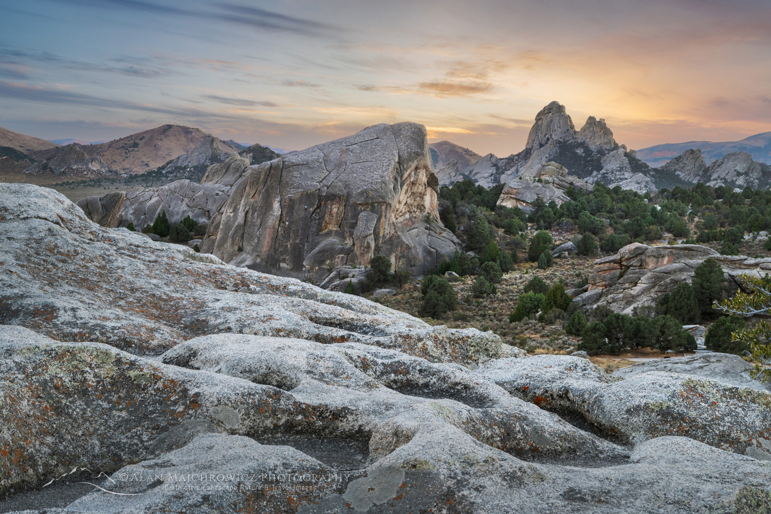 Eroded granite, City of Rocks National Reserve, Idaho #84345