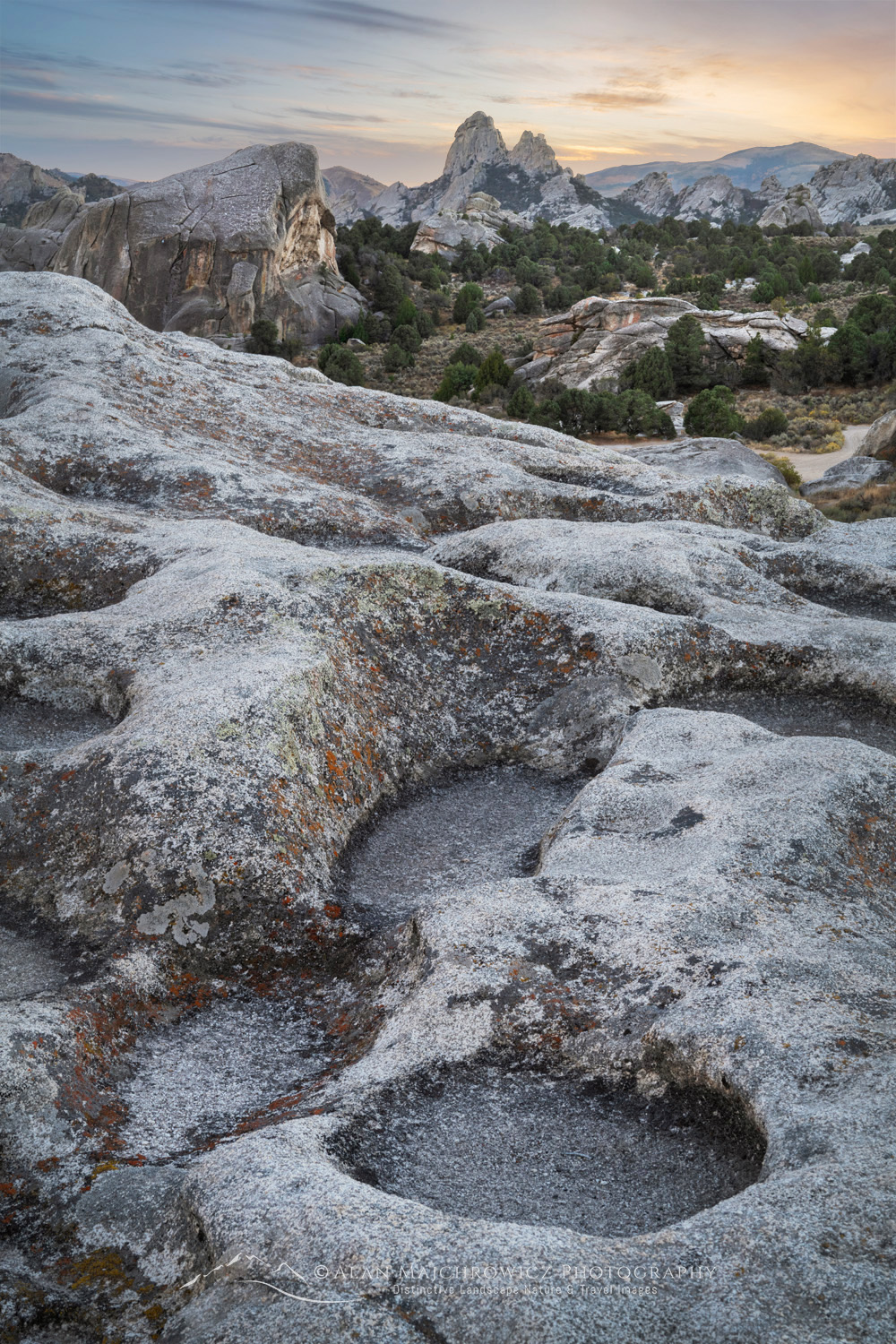 Eroded granite, City of Rocks National Reserve, Idaho #84346