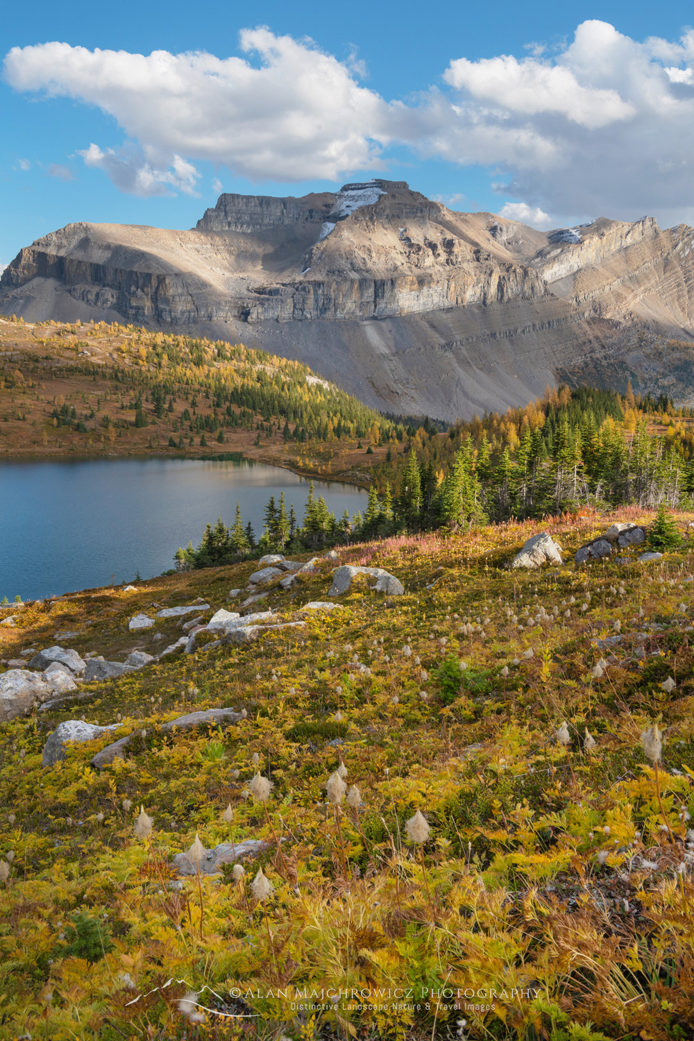 Hidden Lake and Redoubt Mountain. Skoki Loop Backcountry area. Banff National Park, Alberta, Canada #88428