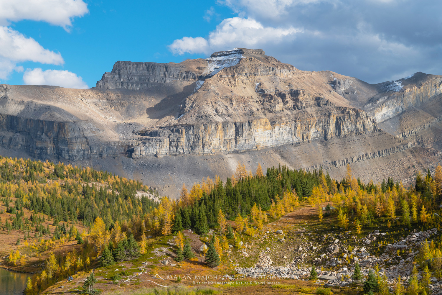 Redoubt Mountain, seen from Hidden Lake. Banff National Park, Alberta, Canada #88417
